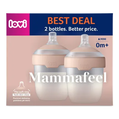 Produktbild von LOVI Mammafeel Babyflasche 150 ml Doppelpack 0595