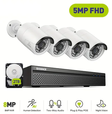 Produktbild von Überwachungskamera-Set - Überwachungskamera - Überwachungskameraanlage - NVR-System - CCTV-System