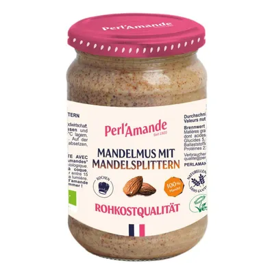 Produktbild von Mandelmus - braun mit Mandelsplittern 250g
