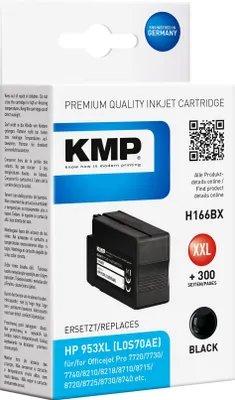 Image de KMP H166BX - 55 ml - Rendement élevé - noir - compatible - cartouche d'encre (Alternative à : HP 953XL, HP L0S70AE)
