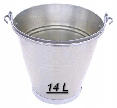 Produktbild von Verzinkter Metall-Eimer 14l für Bau und Handwerk