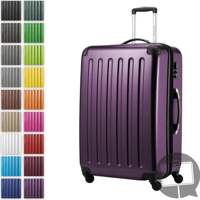 Obrázok produktu pre Alex - Veľký kufor z tvrdej škrupiny na príručnú batožinu s nadstavcom na kolieskach cestovný kufor na odbavenie XL 75 cm, 119 L, 4 kolieska, lesklý, baklažánová farba