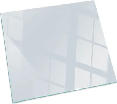 Imagen del producto de Color: Gris claro. Placa de vidrio para: estufa de leña. Placa de vidrio para chimenea. Cristal protector. Placa de protección contra chispas. Placa de vidrio resistente al fuego. Placa de protección contra el calor. Protección de suelo de vidrio. Dimensiones: 50x50 cm