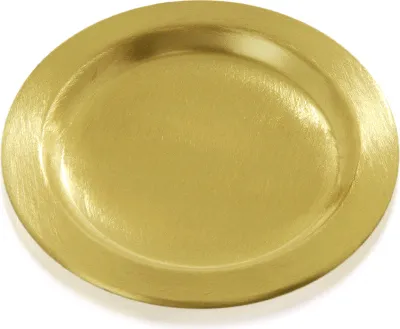 Produktbild von Trauerkerzen Dekoteller, Durchmesser 115 mm, Gold