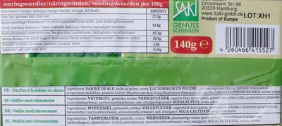 Produktbild von Ceeto- Waffel mit Zitronencreme Kekse 140g