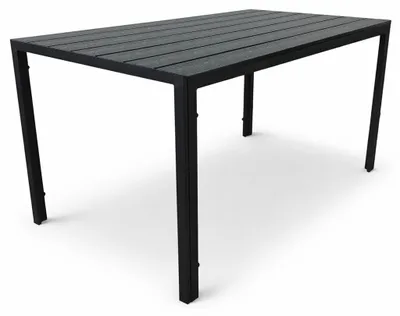 Zdjęcie produktu dla Stół ogrodowy na taras polywood Allen-ST 130x70 czarny