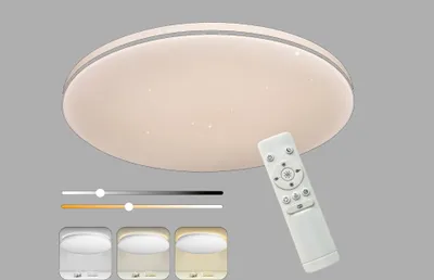 Produktbild von Bioledex VEGO LED Deckenleuchte 40W Sternenhimmel Nachbildung 38cm rund 2900-6000K CCT Dimmbar Fernbedienung