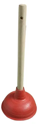 Produktbild von Ausgusssauger Gummi Holzstiel ø14x32cm