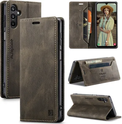 Image de Galaxy A15 Case, RetroPolyuréthaneLeather Case, Stand and Protective Case for Samsung Galaxy A15 5G/4G Kupfer