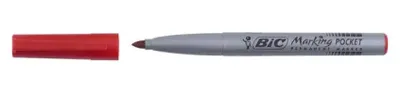 Produktbild von BIC Marking Pocket 1445, Rot, Rundspitze, Rot, Silber, Medium, 4,2 mm, 1,1 mm