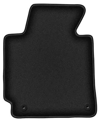 Productafbeelding van Velours bestuurdersmat voor Hyundai Elantra V 2010-2016 (coupé/sedan) – zwart, op maat – Wielganizator DURBAN