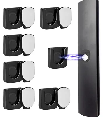 Magnetische Fernbedienungshalter 6er Set – selbstklebend, Wandmontage