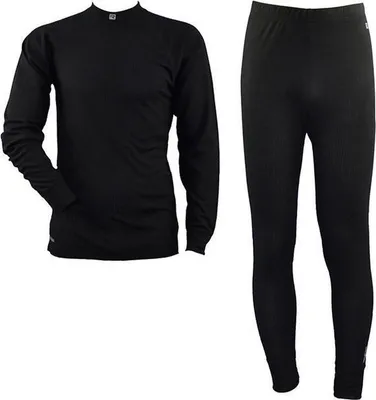 Productafbeelding van Thermo-ondergoedset Montana II, heren, polyester, zwart, 2-delig, maat L