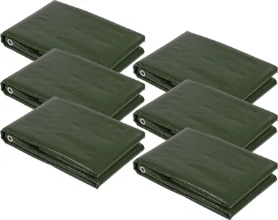 Produktbild von 6x PE - Holzabdeckplane 1,5 x 6 m grün 210g|m² 431506