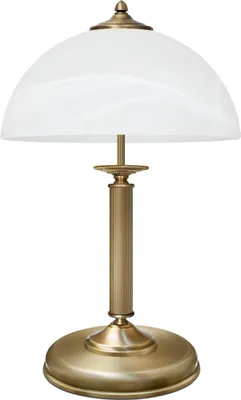 Produktbild von Messing Tischleuchte vielseitig klassisch Goldpatina 49cm Ø30cm 2x E14 80W Wohnzimmer Schlafzimmer Büro Leselampe handgefertigt
