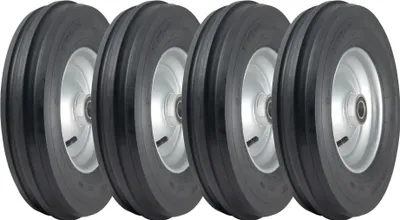 Immagine prodotto di 3.50-8 Haybob Rake Turner Wheels H8023 Cerchio montato 25 mm Cuscinetti a sfera (Set di 4)