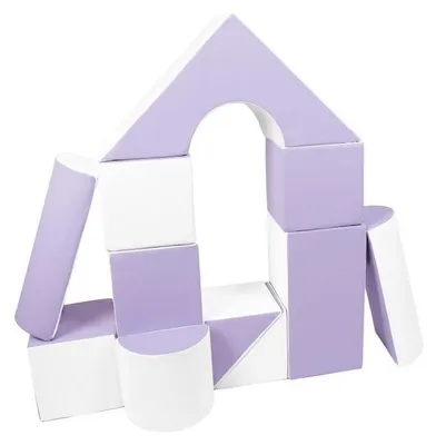 Image de Velinda Set de 11 blocs en mousse lilas