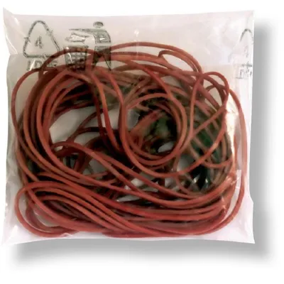 Zdjęcie produktu dla Gumki o średnicy 6 cm/szerokości 1 mm, 25 sztuk - czerwone