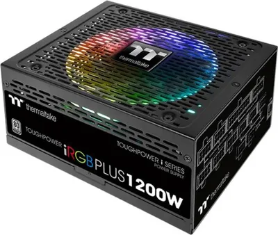 Produktbild von Thermaltake Toughpower iRGB PLUS, 1200 W, 100 - 240 V, 1440 W, 50 - 60 Hz, Aktiv, 130 W