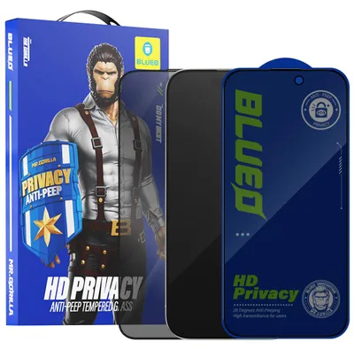 Produktbild von Blueo – Anti-Peep-Sichtschutz-Schutzglas für iPhone 12 / iPhone 12 Pro – schwarz