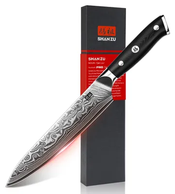 Imagen del producto de SHAN ZU, cuchillo Damasco, 15 cm, acero japonés de 67 capas