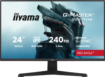 Produktbild von Monitor iiyama G-MASTER G2471HS-B1 23.8" FullHD 240Hz Fast IPS HDR10 G-SYNC Altavoces