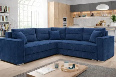 Produktbild von Couchgarnitur Ecksofa Sofa Sofagarnitur PARIS Cord Stoff Schlaffunktion Wohnlandschaft