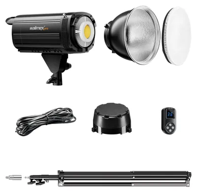 Obrázok produktu pre Sada Walimex pro LED Niova Plus DL 100 W + statív, stmievateľné LED videoosvetlenie a statív na blesk s pružinovým tlmením, výška až 256 cm