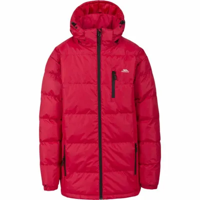 Productafbeelding van Trespass gevoerde donsjas, rood, maat L, voor heren, kleur rood, maat L