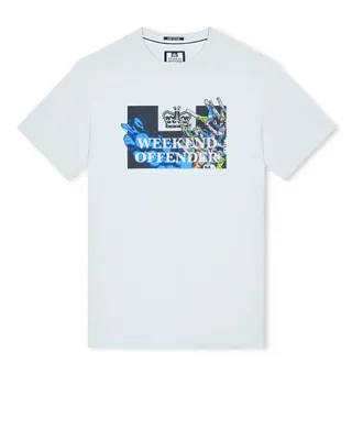 Produktbild von Weekend Offender - Molazza Graphic T-Shirt - Hellblau
