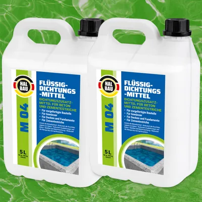 Produktbild von Flüssiger Dichtungsmittel 10L für Beton Zementestrich Mörtelzusatzmittel Plastifizierer M04