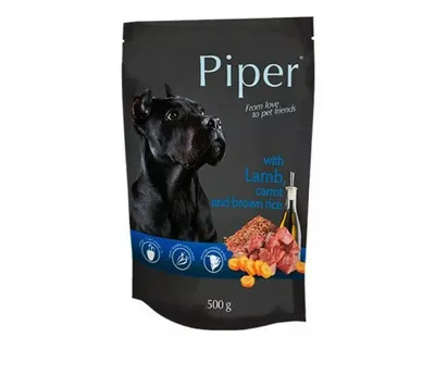 Obrázok produktu pre Piper Dog Kapsička Jahňa,Mrkva a hnedá ryža 500 g