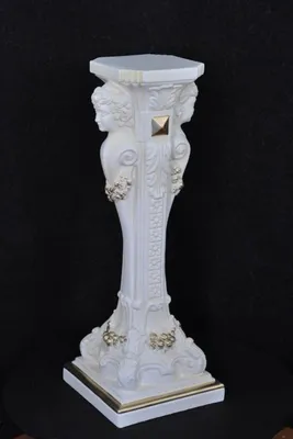 Image de Méduse Colonne Colonnes romaines Sculpture en marbre Figure Décoration Support 1004