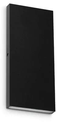 Image de Applique murale d'extérieur LED Ideal Lux 3000 K, noire, IP65, POST-IT 369419