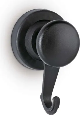 Produktbild von MAUL Magnet rund 10 kg Kunststoff Neodym mit haken bruchsicher 9 x 5.3 x 4.6 cm schwarz