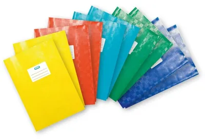 Produktbild von Hefthüllen für A4 PP Bast farbig sortiert VE=10 Stück