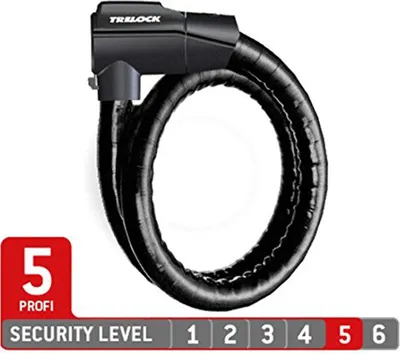 Zdjęcie produktu dla Blokada linki pancernej Trelock 100cm, Ø 26mm PK 560/100/26, z uchwytem ZK 515, czarna