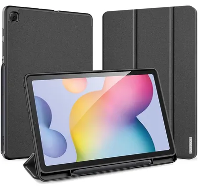 Produktbild von Dux Ducis Schutzhülle für Samsung Galaxy Tab S6 Lite, Klapphülle mit Stifthalter - Schwarz