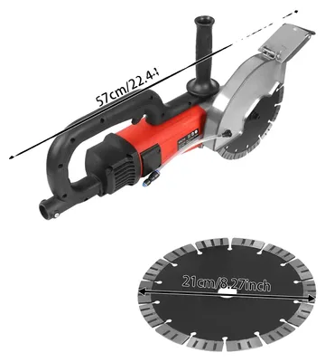 Obrázek produktu pro Kotoučová pila, výkon 2700 W, otáčky 7000 ot./min, červená, EU