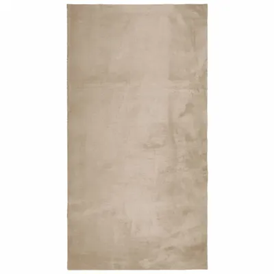 Produktbild von Teppich HUARTE Kurzflor Weich und Waschbar Sandfarben 60x110 cm