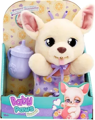 Zdjęcie produktu dla IMC Toys Baby Paws Yummy, Pies zabawka, 1,5 lat(a), Interaktywny