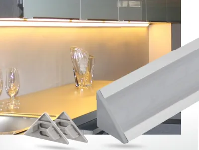 Produktbild von Aufbau Aluminiumprofil 1m XXL - silber (Set aus 5 Stück)