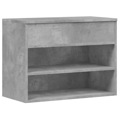 Obrázek produktu pro vidaXL Lavice na boty betonová šedá 60x30x45 cm odvozený dřevěný výrobek