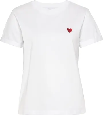 Produktbild von LASCANA T-Shirt weiß-rot Größe 36/38