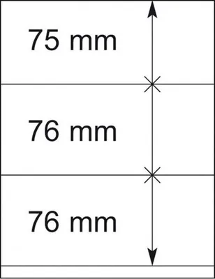 Produktbild von Lindner 802310P T-Blanko-Blätter - 10er-Packung