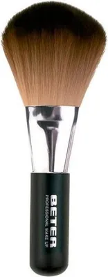 Obrázek produktu pro Beter 22253, Štětec na pudr, Zaoblený, Syntetický, Černá, Hnědá, Stříbrná, Ženy, 1 kusů