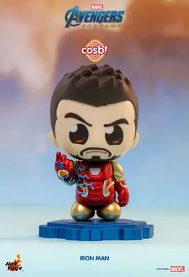 Produktbild von Avengers: Endgame Cosbi Minifigur Iron Man Mark 85 (Battle) 8 cm