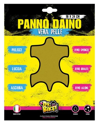 Immagine prodotto di DR.BIKE: Panno asciugante professionale per motociclette, 36 x 24 cm. Panno multifunzione per moto