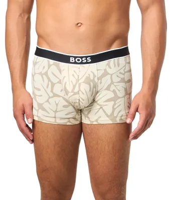 Zdjęcie produktu dla Szorty męskie BOSS Bold z logo, kremowe/wzór kwiatowy, rozmiar XX-Large