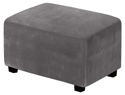 Image de Housse de pouf rectangulaire, housses de pouf, housse de pouf carrée, housse de pouf, housse de pouf, gris